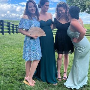 Azazie Dress in color Pine